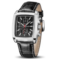 MEGIR 2028 High quality men quartz wristwatch custom logo analog water resistant unique genuine leather watches for men